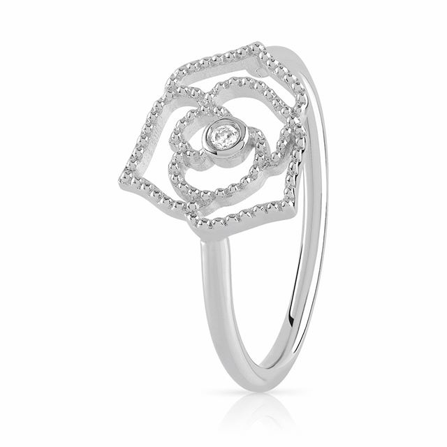 Bague La Garçonne Rose Perlée.